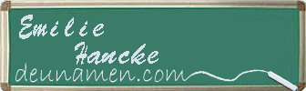 Emilie Hancke Visitenkarte